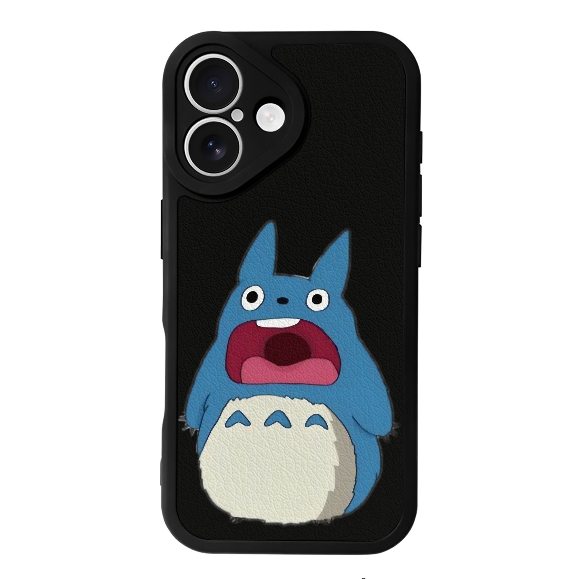 （画像用） となりのトトロ 草壁メイ 草壁サツキ My Neighbor Totoro Satsuki Kusakabe Mei Kusakabe 【iPhone 16シリーズ対応】シリコンスマホケース（レザー調） 材質：シリコン